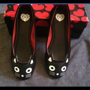 kitty suede flats by T.U.K. Shoes